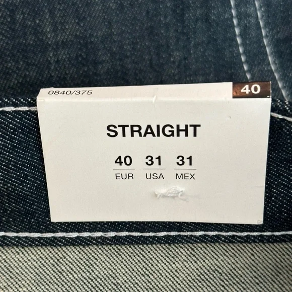 Zara Men’s Straight Zippered Leg Jeans